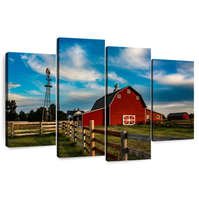 Windmill By The Farmhouse