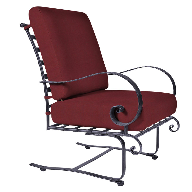 Classico Outdoor Lounge Chair, Graphite, Cast Lagoon