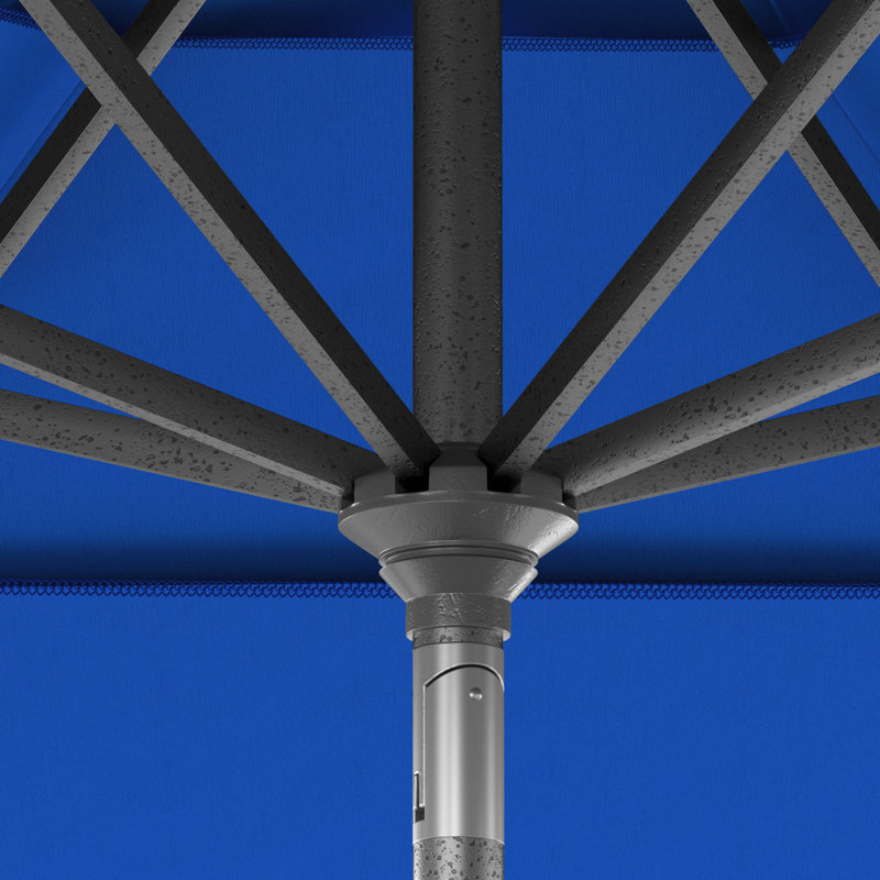 Parasol de marché 11 'Housel, Tissu performance bleu royal
