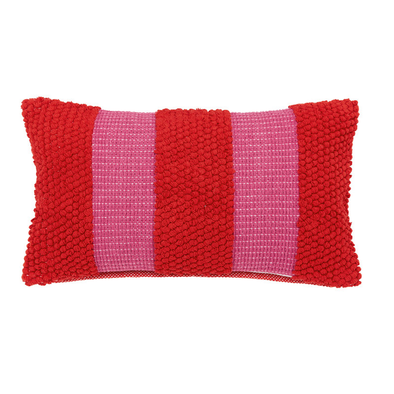 Isla Cushion, Red Striped