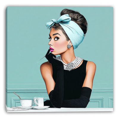 «Cafe Chic», art mural sur toile tendue