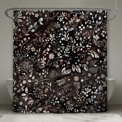 Rideaux de douche Floral Botanical Illustration