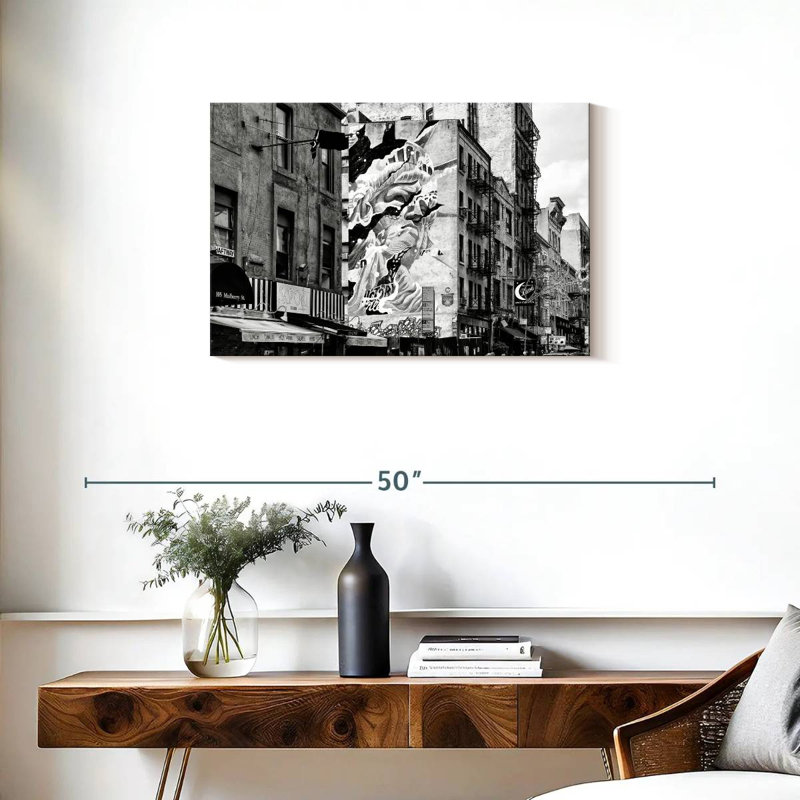 Scène urbaine Sirci Manhattan, H 20 po x l 30 po