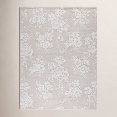 Hand-Tufted Wool Floral Rug