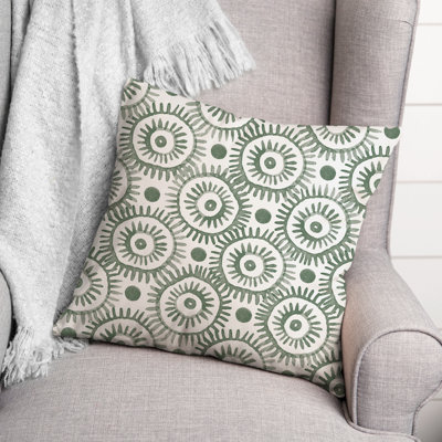 Circles 14 Outdoor Square Pillow Cover & Insert