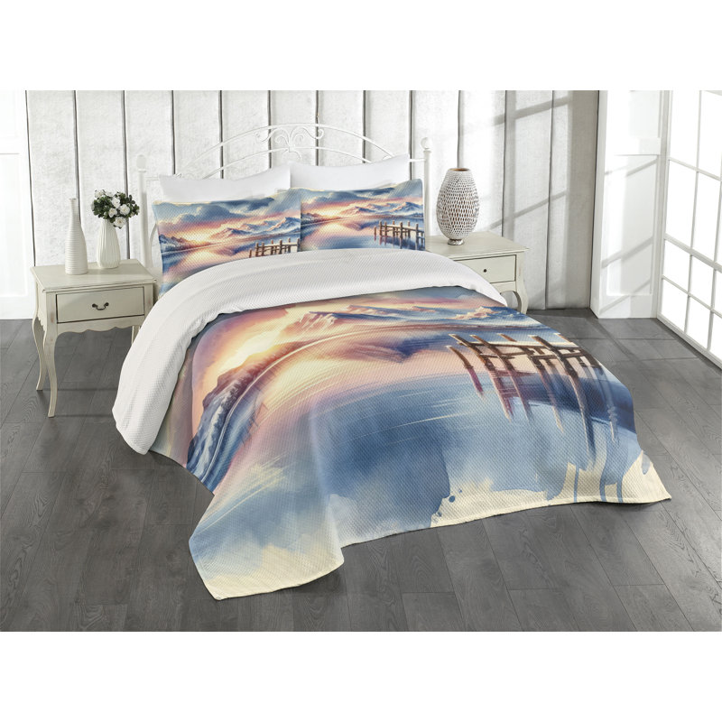Polyester Coverlet, Queen Coverlet + 2 Standard Shams