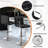 Pete Swivel Upholstered Adjustable Height Counter Stool with Metal Frame-1811846404