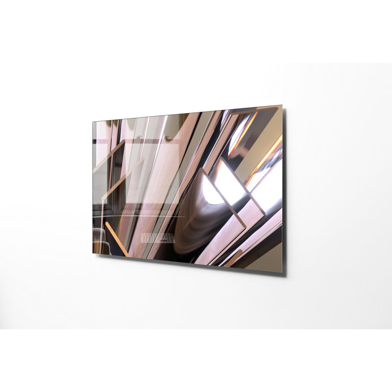 Peinture élégante en verre trempé de 11,8 po x 17,7 po | 100% verre trempé, épaisseur: 0,16 pouce | Superbe art mural pour la décoration intérieure, durable et facile à nettoyer, parfait pour les espaces de salon et de bureau