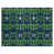 Bleu marine / vert / gris