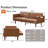 75" PU Leather Futon Sofa Bed, Adjustable Backrest, Convertible Sleeper Couch, Brown