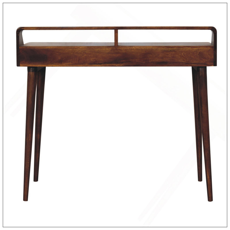 Elevated Chestnut Console Table