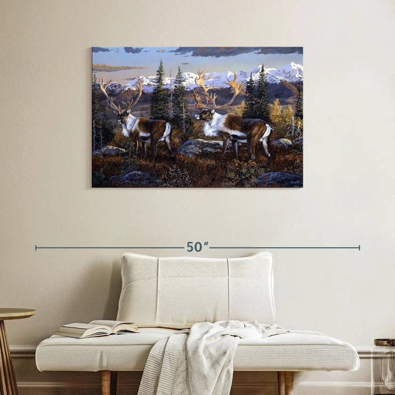 Caribou, 26" H x 39" W