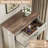 5 Drawer Dresser for Bedroom, Farmhouse Modern Wooden Tall Chest of Drawers with Wide Metal Handle-1428972116