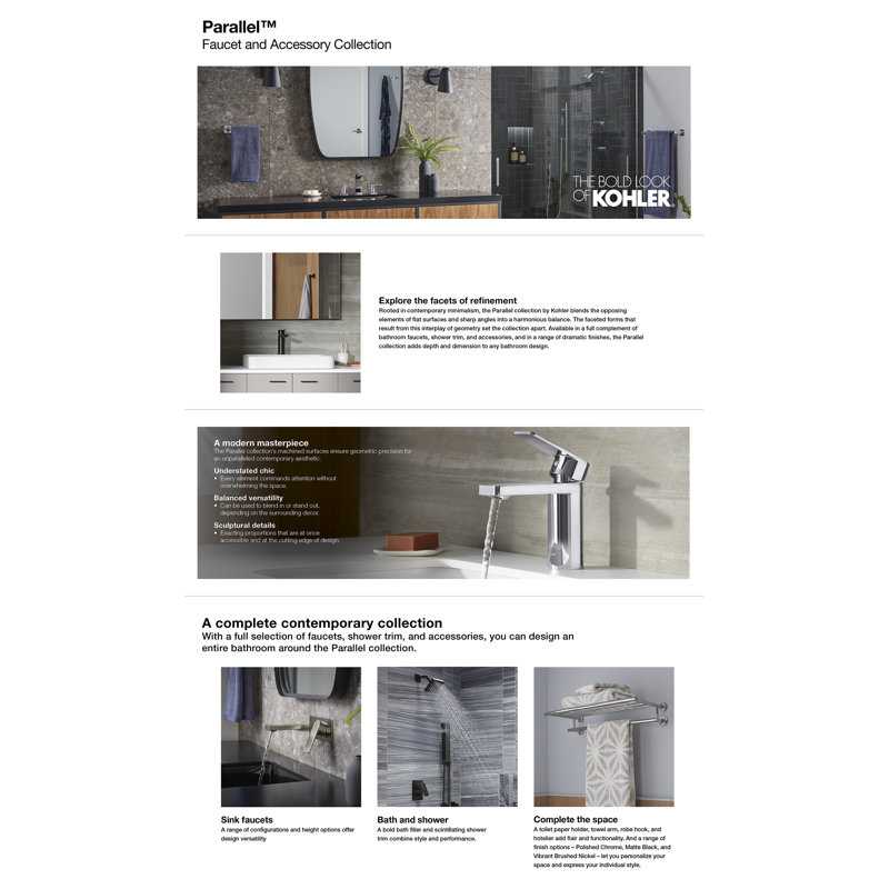 Parallel™ Rite-Temp Shower Trim, Vibrant Titanium