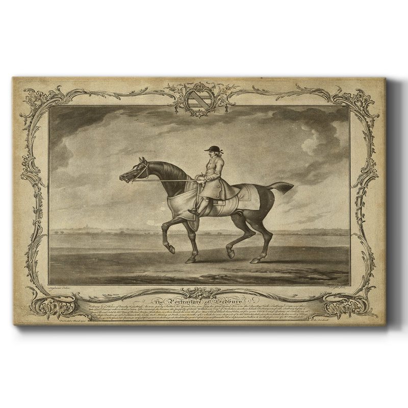 Distingué chevaux II - impression sur toile tendue, H 24 po x l 36 po x P 1,5 po