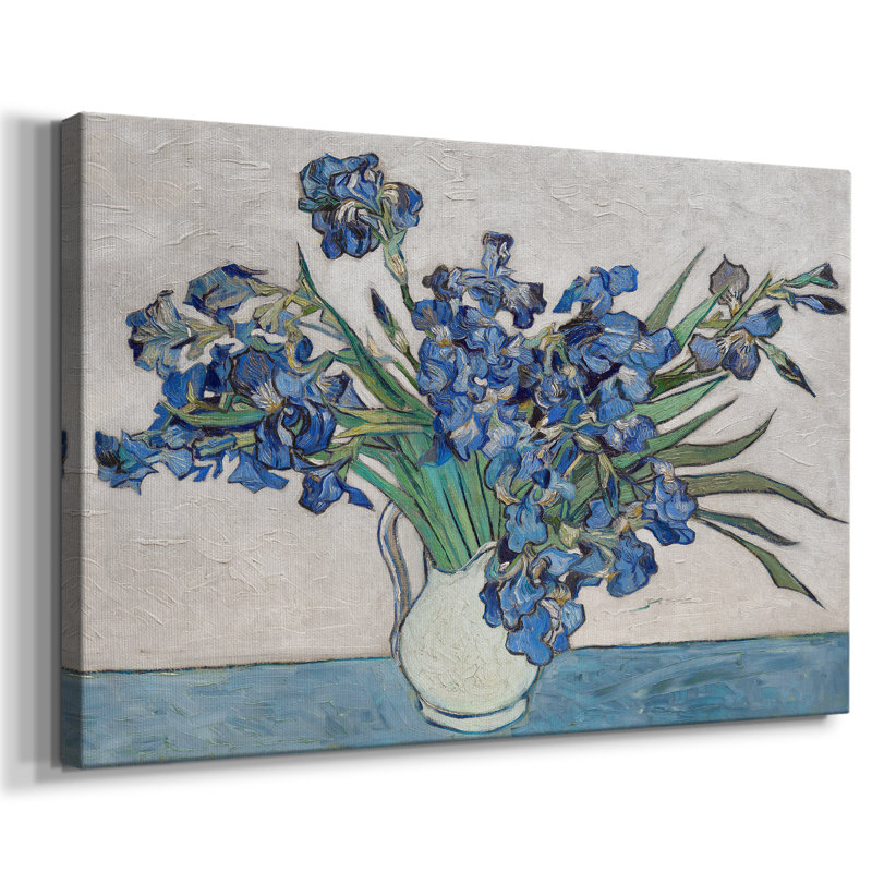 Iris bleus - Cavas enveloppés de galerie, 40 x 60
