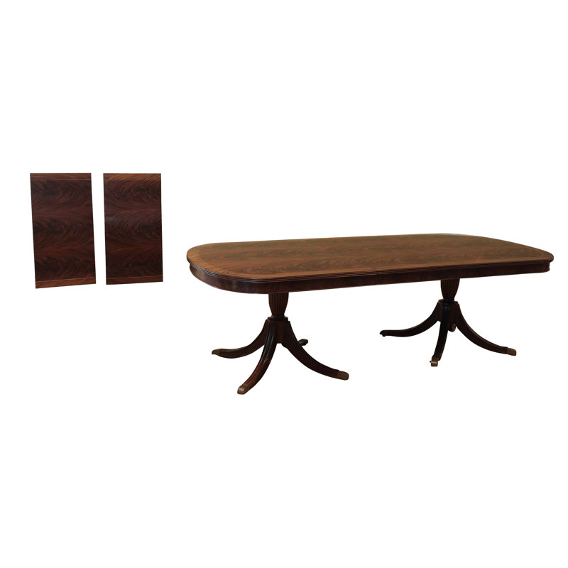 Custom Fit Classics Oval Mahogany Wood Dining Table