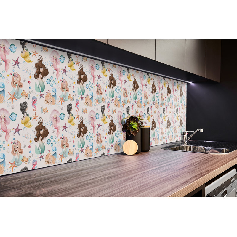 Wall Tiles Self Adhesive Vinyl Splashback Wall Stickers 39,37x19,68 Inch Sticker Tile Peel and Stick