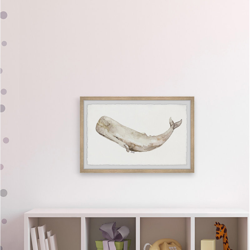 Reproduction encadrée Heavener «Stone-Like Whale», H 20 po x l 30 po x P 1,5 po
