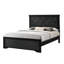 Ensemble de chambre à coucher à panneau 6 pièces Eily: lit, commode, miroir, 2 tables de chevet, commode-999381992-972232783