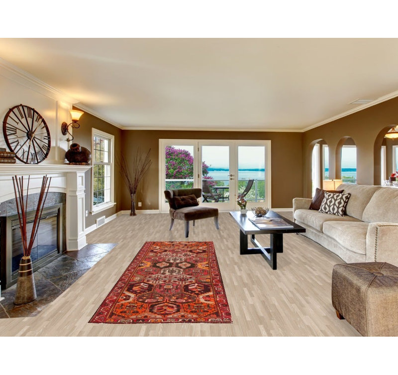 Handmade Wool Traditional Runner Rug 3x10