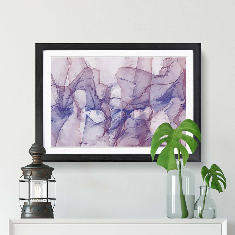 Gentle Movement in Abstract - Picture Frame Graphic Art Print, 48cm H x 65cm W x 2cm D, Black Framed