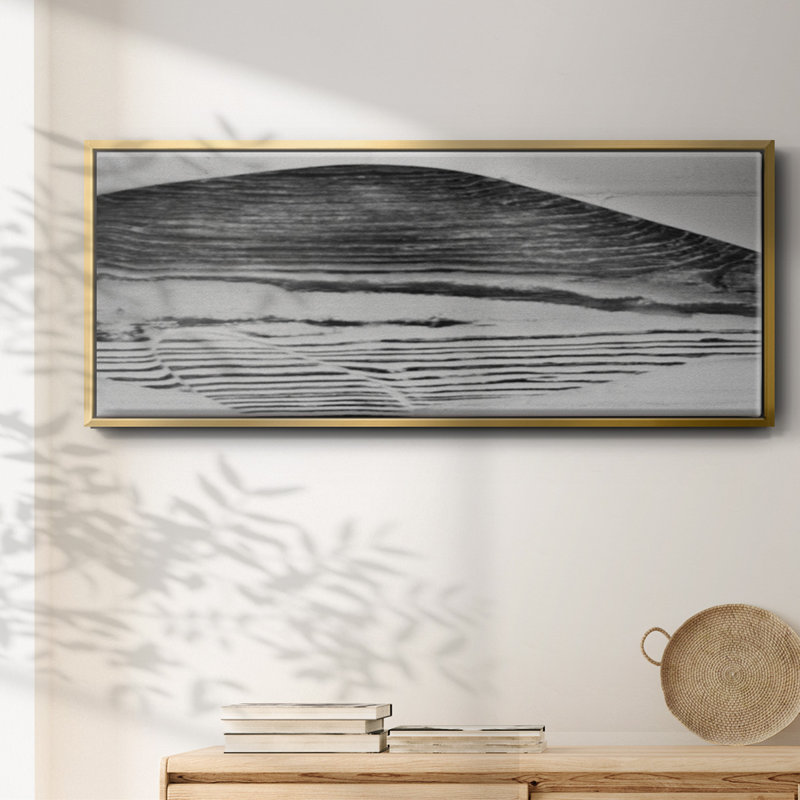 Found Textures III- Framed Canvas, 20" H x 50" W