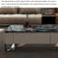 Table basse Luxury-lite rectangulaire en marbre