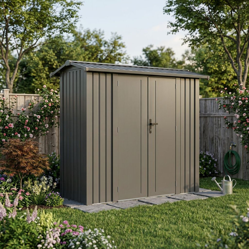 Abri de jardin en métal 7,6 pi x 3,7 pi Gazebo Penguin Willow
