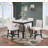40.4" W 5-PCS DINING SET, WHITE