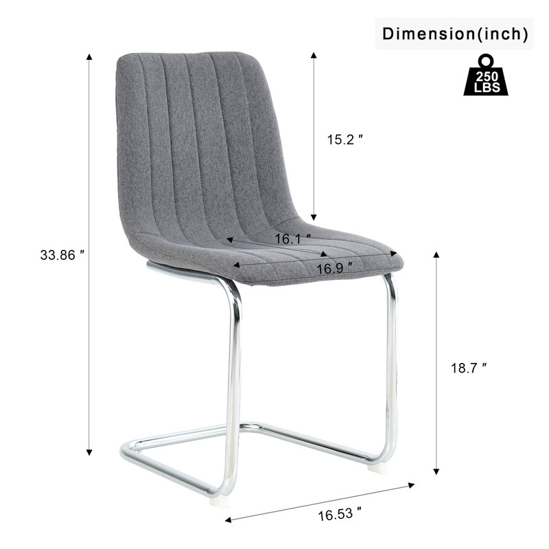Tabouret de comptoir 18,7 po, Gris