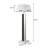 67-inch Square Tapered Mirrored Floor Lamp Brown