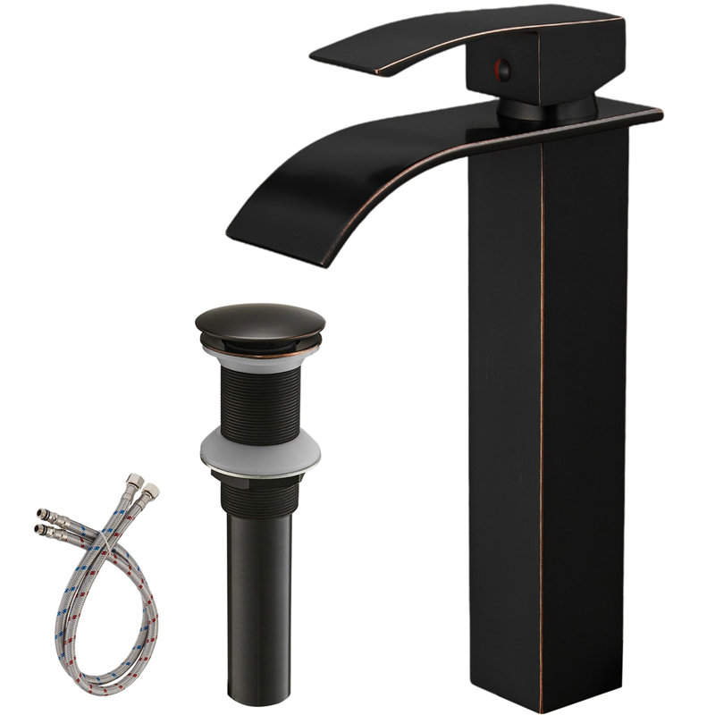 Single-handle Bathroom Faucet with Drain Assembly, Oil Rubbed Bronze