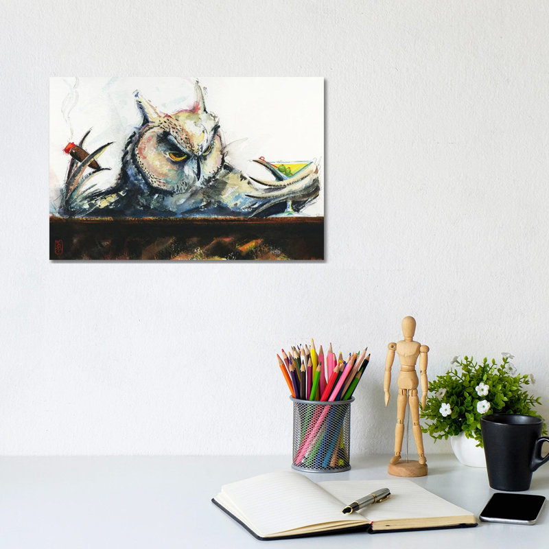Who 1 Piece Wrapped Canvas Painting, 20.32 cm H x 30.48 cm W