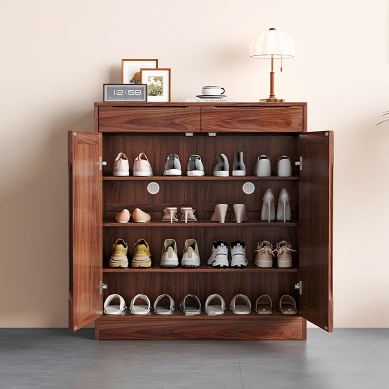 Chinese style floor standing shoe cabinet