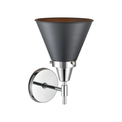 Gayle Chrome Armed Sconce