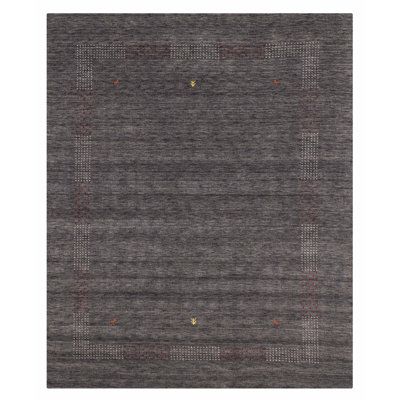 Kashkuli Gabbeh Grey Rug 8'0" x 9'9"