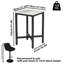 Mianca Marble Top Metal Base Dining Table-795029427