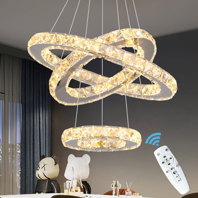 Lowellville 3 - Light Crystal LED Chandelier