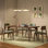 French modern rectangular dining table