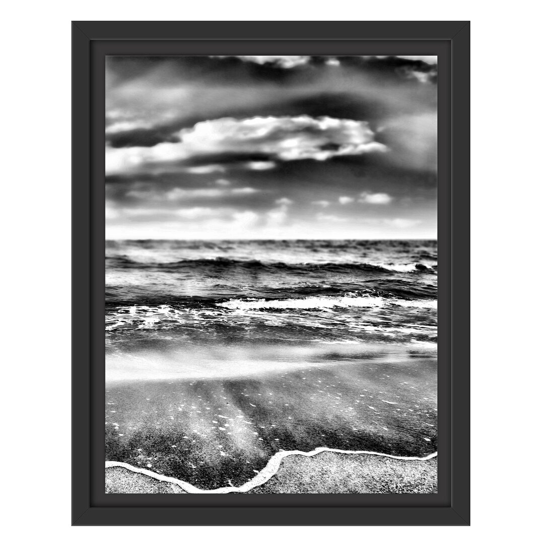 Gerahmtes Wandbild Sonnenschein Beach Strand Himmel