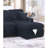 Modern Style 2Pc Convertible Sectional Sofa With Pull Out Bed, Fold Down Table, USB Port, And Storage Chaise For Primary Living Room-679860314