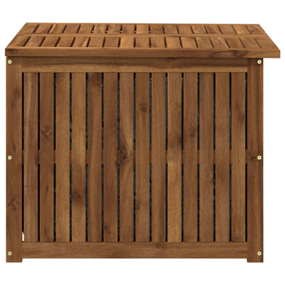 vidaXL 70.5 cm W Acacia Solid Wood Flip Top Deck Box