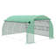 Boleslaus 4 x 3 x 2 m Polytunnel Greenhouse with Roll-up Side Walls Green
