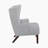 Ferriday 27.5" Flared Arms Chenille Chair-1736313754