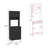 Della 60 Kitchen Pantry with Countertop, Closed & Open Storage-251839135