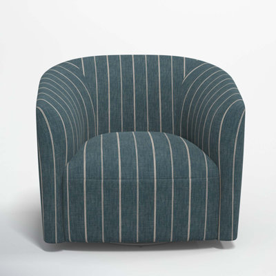 Fauteuil demi-tonneau pivotant rembourré Marita