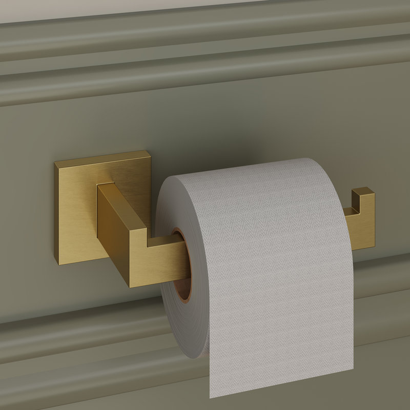 4-Piece Bathroom Hardware Set, Brushed Gold
