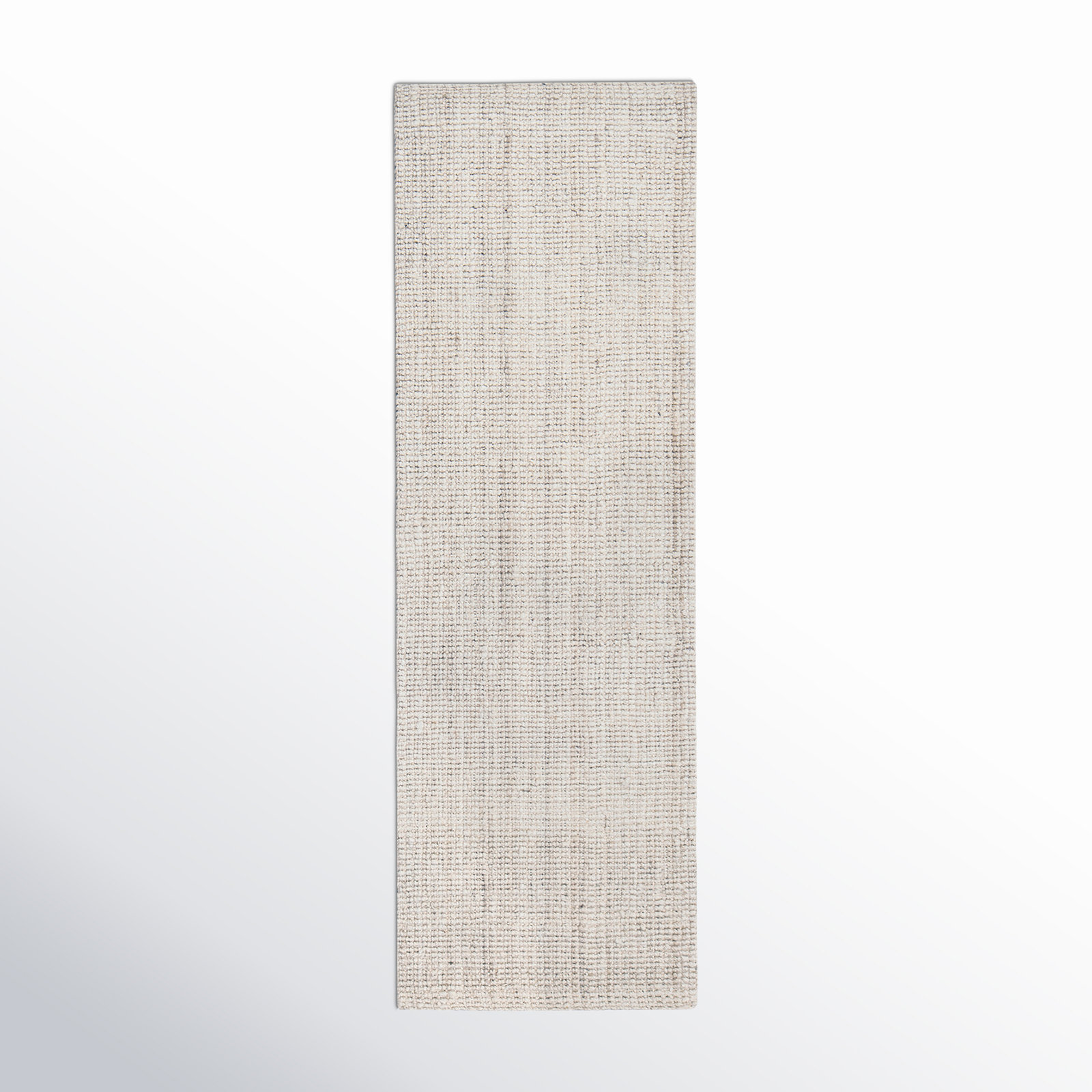Asta Ivory Hand-Woven Flatweave Jute Rug, Runner 2'6" x 8'