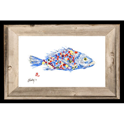 Art côtier, arc-en-ciel, poisson, océan, inspiration